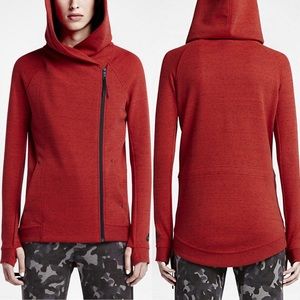 Nike Burgundy Performance Jacket Full Zip High Collar